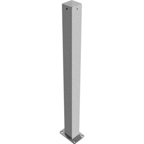 [GEBRAUCHT] B-Ware Schake Absperrpfosten Typ 470P ortsfest mit Bodenplatte feuerverzinkt 70x70mm (1/2)