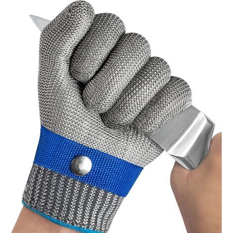 Gants Anti Coupure Gants de Travail Protection Haute Performance Niveau 5 Gant Protection Cuisine pour Découpe de Viande, Filet de Poisson, Mandoline, D'huîtres et Sculpture (XL1) (1/5)