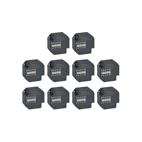 Legrand - LOT de 10 Tu00e9lu00e9rupteurs encastrable 10A - 250V - Silencieux - Ru00e9f. : 049120x10 (1/3)