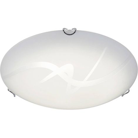 luce di soffitto del LED Unicamente metallo bianco vetro / Ø25cm trasparente (1/5)