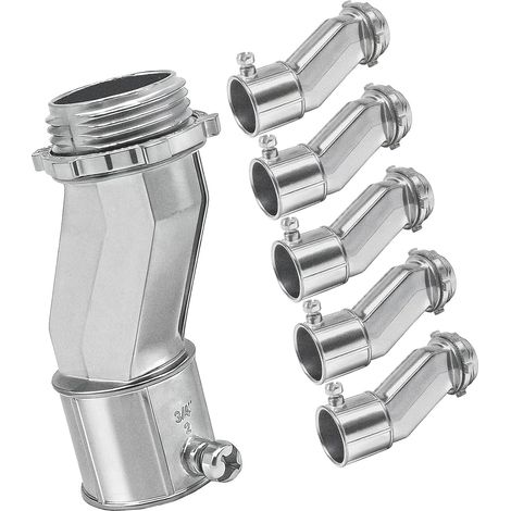 Lot de 6 connecteurs décalés robustes en alliage de zinc pour solution de câblage professionnelle (1/5)