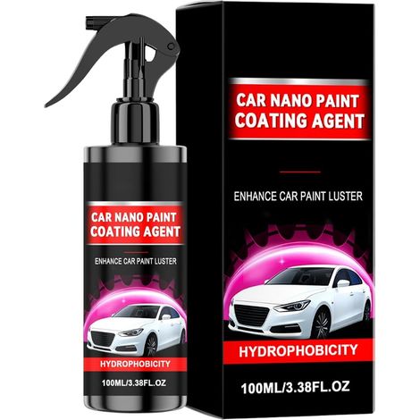 Spray de revêtement nano pour automobile - Réparation de Peinture Haute Brillance à Effet Rapide 100 ml - Spray Revêtement Peinture Réparation Rayures Auto,Pour Maison Garage Atelier Voiture Camion Ca (1/5)