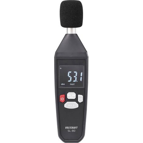 VOLTCRAFT SL-80 Fonometro 30 - 130 dB 31.5 Hz - 8 kHz (1/5)