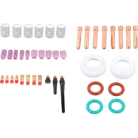 Pinza crimpatrice per cavi, pinza crimpatrice per cavi con 5 ganasce intercambiabili, pinza crimpatrice a cricchetto per fili, connettori termorestringenti, nylon, non isolati, capicorda (1/5)