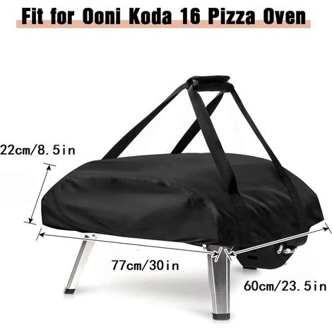 Housse de protection pour four à pizza 77x60x22cm – Tissu Oxford 420D étanche – Résistante aux intempéries – Accessoire Ooni Koda 16 (1/5)