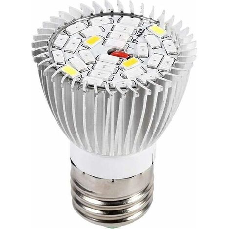 Ampoule Lampe de Croissance, LED Cultiver Ampoule 10W E27 Haute Puissance Panneau Full Spectrum LED À Effet de Serre Hydroponique Vegs En Pot Plante À Fleurs Cultiver Ampoule Intérieur Cultivant Lampe (1/4)