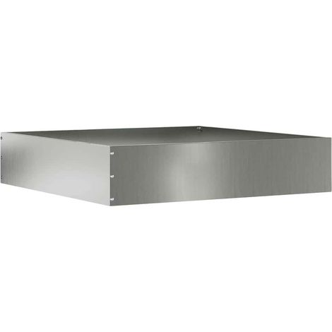 Raseneinfassung Silber 60 x 60 x 13 cm Verzinkter Stahl vidaXL