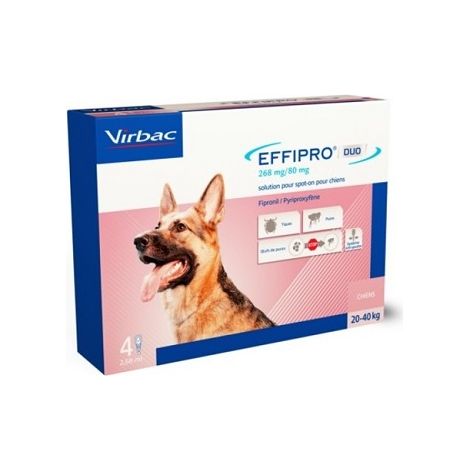 EFFIPRO DUO SPOT ON 4 Pipetas para Perros Grandes