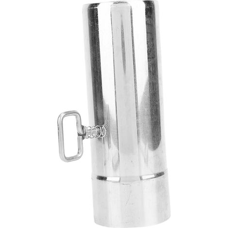 Tuyau de poêle avec clapet, en acier inoxydable 304, épais, pour l'évacuation des fumées d'échappement (L) (1/5)