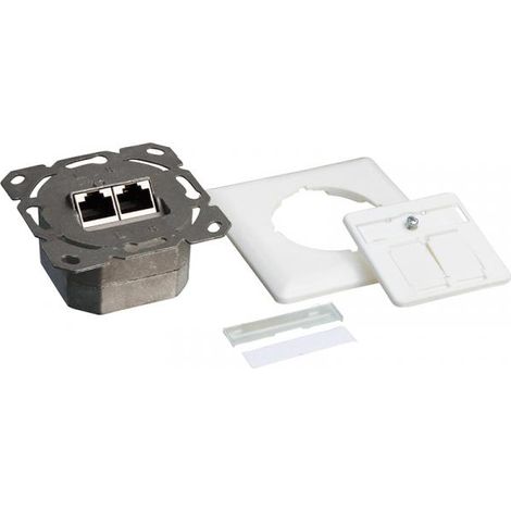 Connettore di rete RJ45 LogiLink Cat.6 UP, schermato PoE++, orizzontale, a incasso.