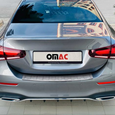 OMAC Ladekantenschutz Stoßstangenschutz für Mercedes A Klasse W177 2018-2026 – Edelstahl Chrom (1/5)