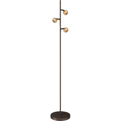 Lampe de pied à 3 lumières Talana Cacao brun avec or - 1410-15-02-3 (1/3)
