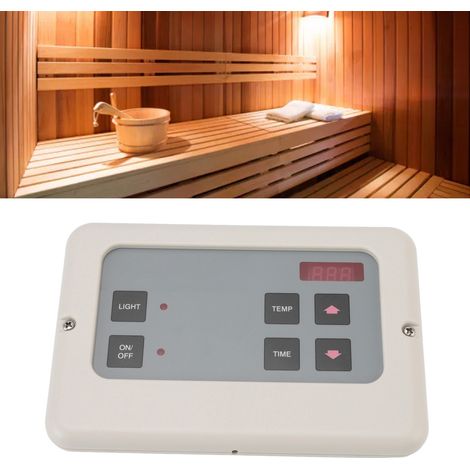 Contrôleur de générateur de vapeur pour sauna domestique et commercial, contrôleur de machine à vapeur humide, contrôleur externe pour générateur de vapeur, contrôleur externe blanc (1/5)