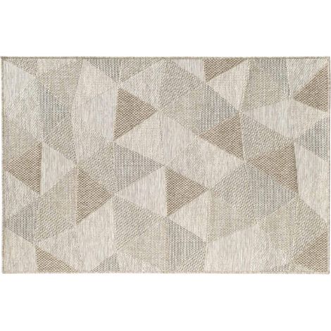 Tapis Déco Tissé "Odilon" 120x170cm Beige (1/5)