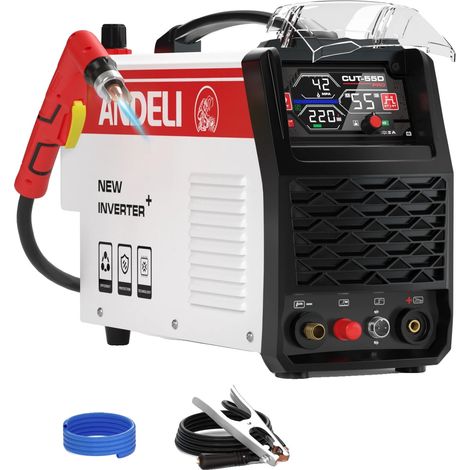 Cortadora de plasma, arco piloto sin contacto, pantalla LED de 4,05 pulgadas, juego de 1, enchufe europeo de 220V-240V (1/2)