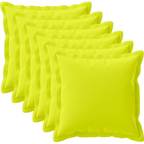 Kissenbezug 6 stk. HOUTEN Hellgrün 80 x 80 cm Polyester vidaXL