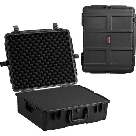 VEVOR Custodia Rigida Resistente alle Intemperie, Custodia Protettiva con Schiuma Pretagliata, Valigia Dura con Maniglie Retrattili per Viaggi, Caccia, Custodia Impermeabile IP67 620 x 490 x 225 mm (1/5)