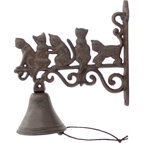 Signes Grimalt Campana Gatti Giardino Ghisa Nera 23x21x10cm