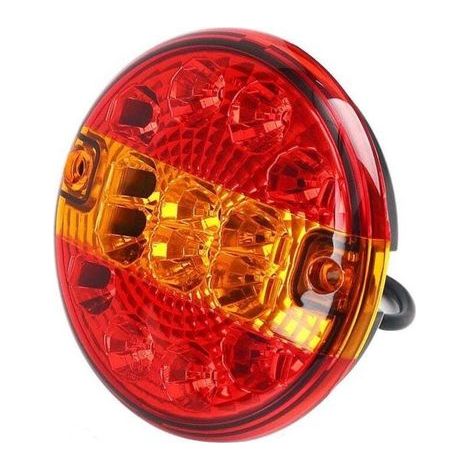 Ultrahelle runde Rückleuchten mit 14 LEDs und LED-Anhänger-Rückleuchten, wasserdichte Multifunktions-Bremsleuchten für 12-24-V-Fahrzeuge – Crezuo