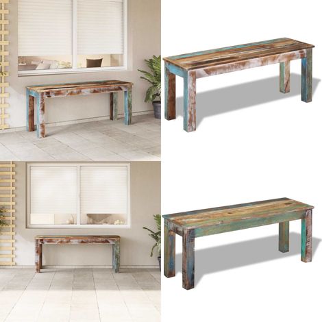 vidaXL Bank Altholz 110x35x45 cm (1/5)