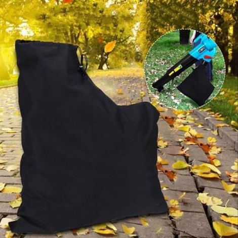 Bolsa de almacenamiento de repuesto negra para soplador de hojas con cordón ajustable - Bolsa de recolección de aspiradora (1/2)