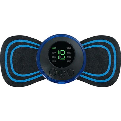 Tragbares Nackenmassagegerät mit Fernbedienung und elektromagnetischer (EMS) Stimulation für Nacken und Schultern. – AquaForge