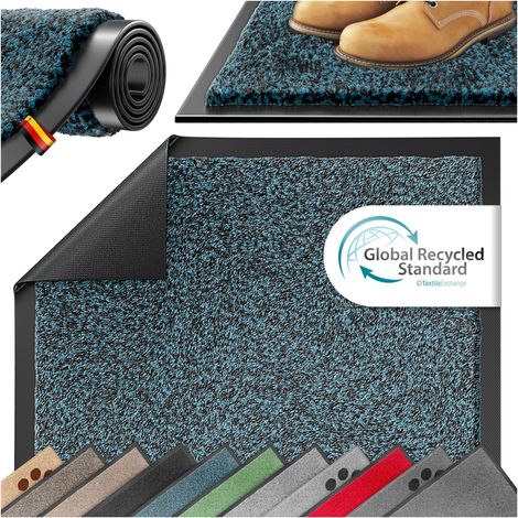 KESSER® tapis d'entrée, antidérapant - bleu pétrole / anthracite, 120 x 180 cm (1/5)