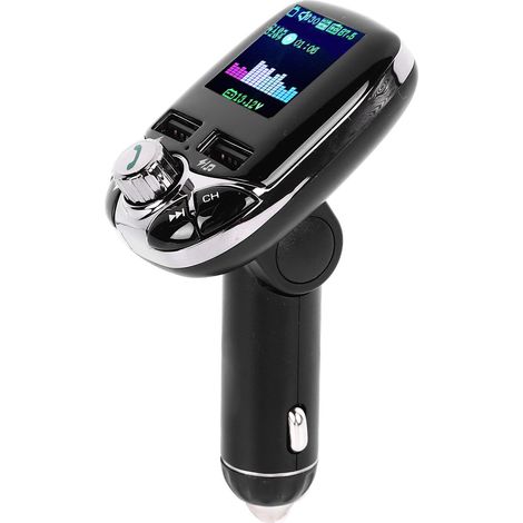Auto-MP3-Player mit Farbbildschirm, Schnellladefunktion, integriertem Bluetooth-Empfänger, Bluetooth-FM-Transmitter und 2 USB-Anschlüssen (1/5)
