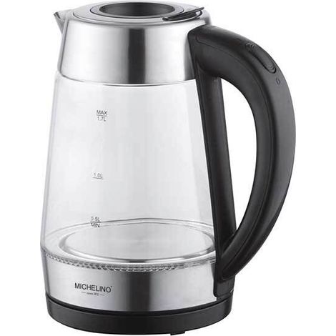 Bollitore michelin 20799 1.7l vetro borosilicato