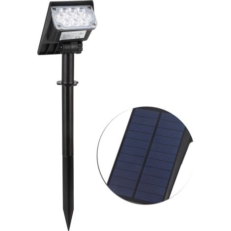 Wand-Solarleuchte 3W mit Lichtsensor, LED, wasserdicht, für Garten, Landschaft, Hof, wasserdicht, Erdspieß (20 weiße LEDs) (1/5)