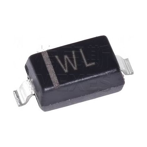 Changdian/Changjing BZT52C18 Diode, WL Siebdruckgehäuse, SOD-123 18V Zenerdioden-Chip, elektronisches Bauteil, 5 Stück, verpackt.