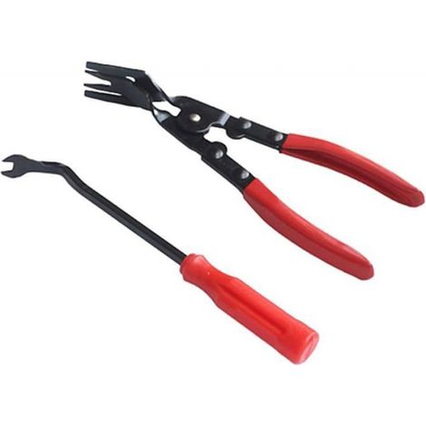 Outil de dépose de garniture Outil de dépose de garniture de voiture Kit d'outils pour voiture Outils de dépose de garniture Rouge (1/5)