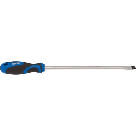 Draper 9.5 x 250mm Flat Head Slot Screwdriver with Soft Grip Handle – Durable Steel Construction and Comfortable Grip (1/5)