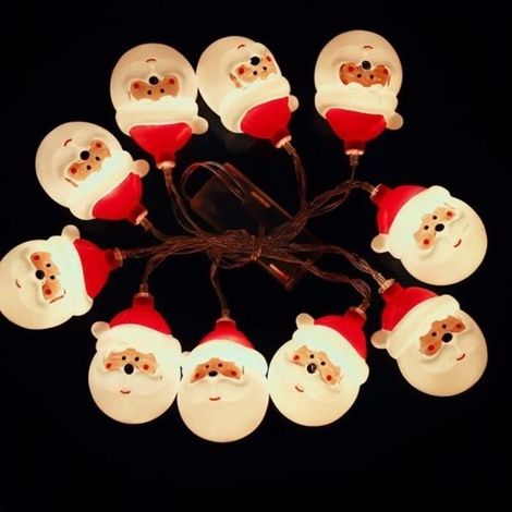 Santa Claus String Lights - 1.5 meters - LED - Christmas Decoration (1/4)