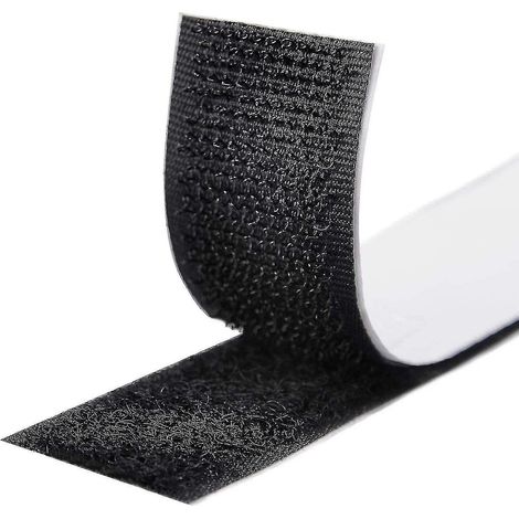 Bande Velcro auto-adhésive extra-forte de 50 m, double face, avec Velcro de 20 mm de large. (1/5)