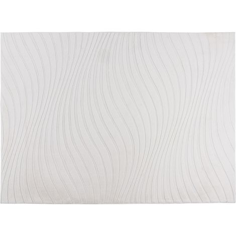 Lovely - tapis rectangulaire motif courbe - blanc - blanc (1/5)