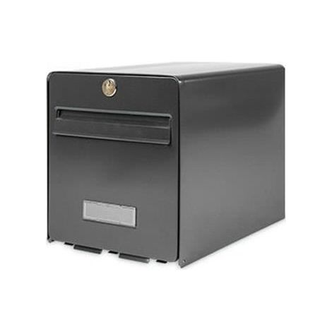 Boîte aux lettres Favor en acier galvanisé – 1 porte – Ouverture verticale – Résistance à l'effraction jusqu'à 15 kg – Gris – Burg Wachter (1/6)
