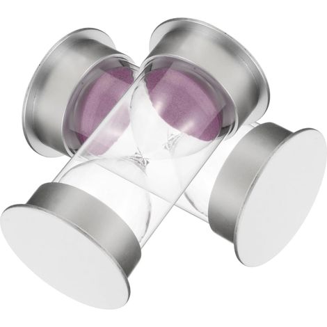Minuteur Sablier Décoratif 2pcs en Verre Borosilicaté Sable, Stable et Multifonction Cuisine et Entraînement Sportif, Fond Plat Esthétique (1/5)