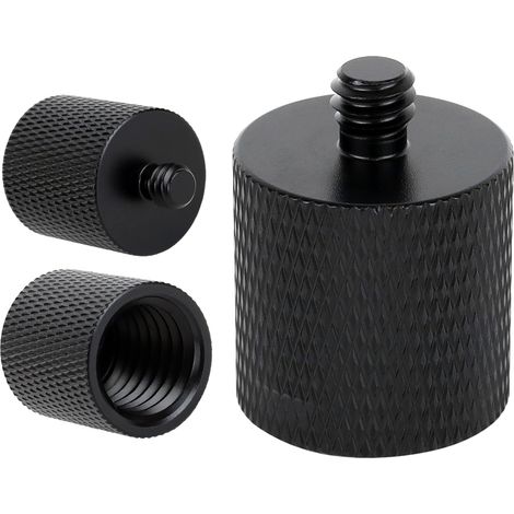 Adapterhülse zur Reduzierung von 5/8" auf 1/4" für Stativ, schwarze Lampenhalterung, 21 mm (1/5)
