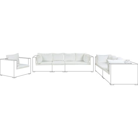 Outdoor Kissenbezug Set MAESTRO II Cremeweiß