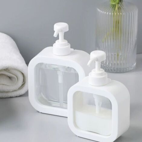 2 pcs 500ML Dispensing Soap, Refillable Dispensing Soap, Kitchen and Bathroom Dispensing Soap, Dishwashing Liquid Dispensing Liquid (1/4)