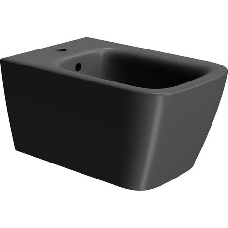 Bidet suspendu NUBES 35x55cm, noir mat (1/2)
