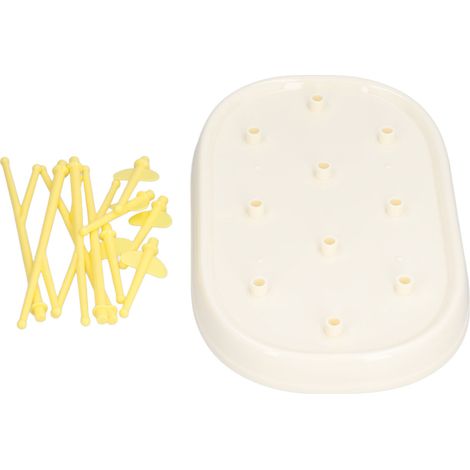 Support de Séchage pour Biberons Pliable et Portable - Jaune (1/5)