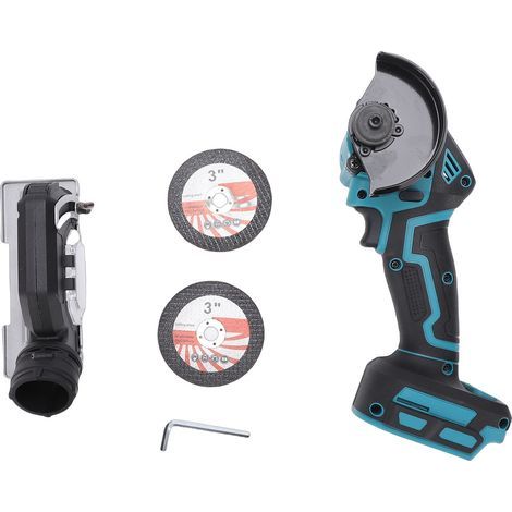 Scie circulaire sans fil miniature avec lames de 7,6 cm et couvercle anti-poussière pour la découpe du métal, du bois, du carrelage et du plastique (1/5)