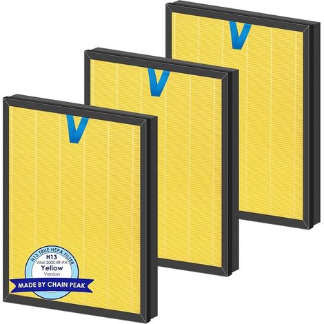 3 pièces Vital 200S Filtre de rechange pour LEVOIT Vital 200S purificateurs d'air, LAP-V201S-WEU, Soins aux animaux de compagnie, filtre HEPA H13 True, filtres à charbon actif 3 en 1, Vital 200S-RF-PA (1/5)