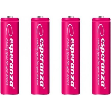 Piles rechargeables - - AAA (LR03) - NiMH 1000 mAh - Lot 4 - Sans effet mémoire