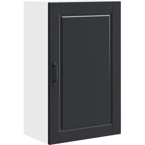 Maison Exclusive - Armadietto a muro PORTO Nero 50 x 31 x 80 cm Legno multistrato