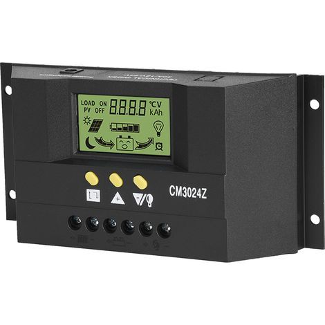 PWM Intelligent Panneau Solaire Contrleur de Charge Régulateur LCD Affichage 12V 24V 30A (1/5)