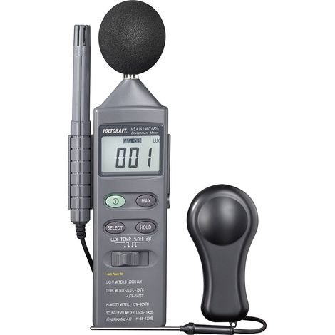 [NEUWERTIG] B-Ware Voltcraft T 8820 Temperatur Messgerät  20  +750 °C Fühler Typ K 4 In 1 Schwarz