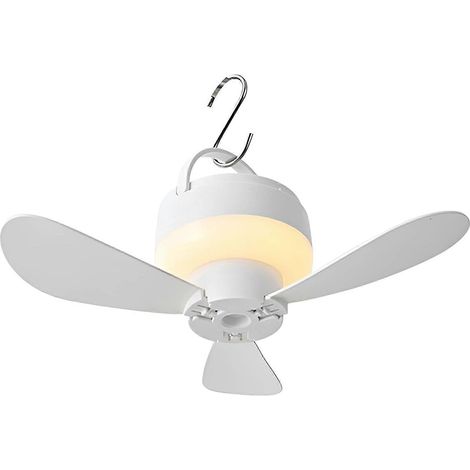 Ventilateur de camping avec lumière, lot de 3 ventilateurs de camping rechargeables avec lumière, ventilateur de tente USB portable 3/5 vitesses, petit ventilateur de plafond pour le camping (1/5)